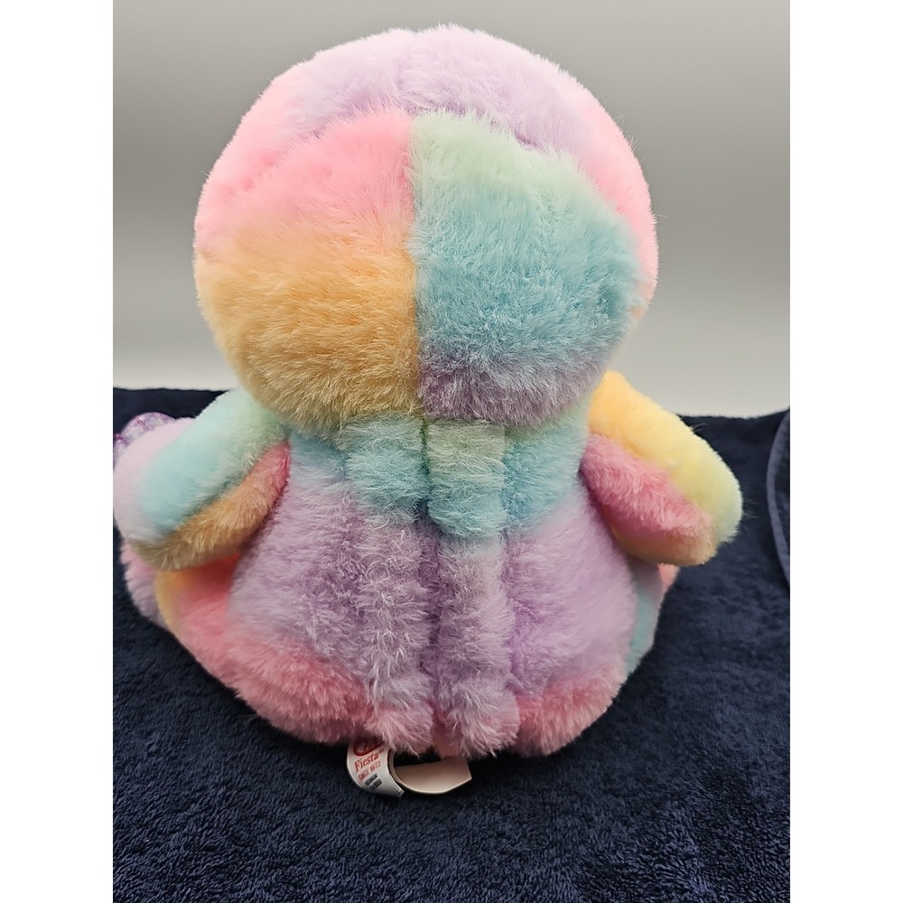Fiesta Rainbow Sherbet Sloth Plush 11" Stuffed Animal Pastel Soft Toy EUC - Picture 3 of 13